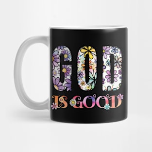 VINTAGE RETRO GOD IS GOOD BOHO FLOWER CHILD Mug